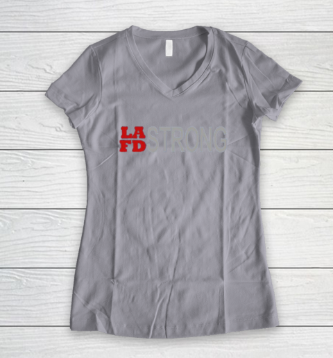 LAFD Strong Women's V-Neck T-Shirt 4