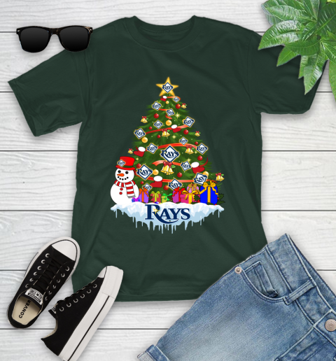 Tampa Bay Rays Merry Christmas MLB Baseball Sports Youth T-Shirt 5
