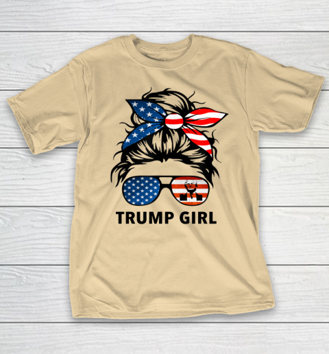 Trump Girl American Flag Glass T-Shirt 5