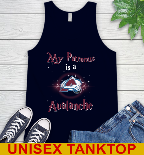 NHL Hockey Harry Potter My Patronus Is A Colorado Avalanche Tank Top 2