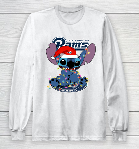 Los Angeles Rams NFL Football noel stitch Christmas Long Sleeve T-Shirt