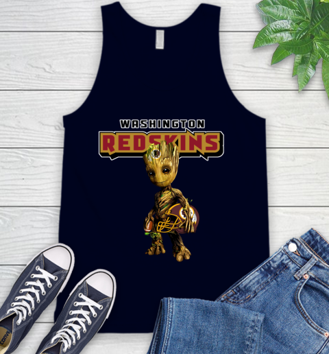 Washington Redskins NFL Football Groot Marvel Guardians Of The Galaxy Tank Top 3