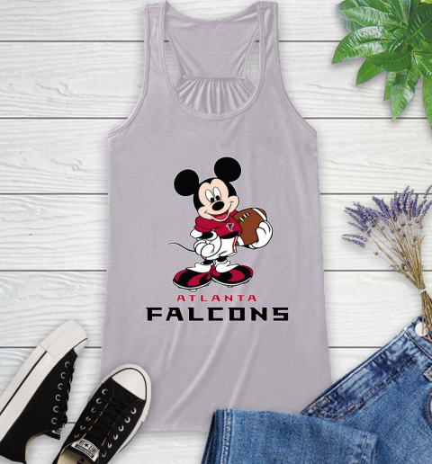 NFL Football Atlanta Falcons Cheerful Mickey Mouse Shirt Racerback Tank 5