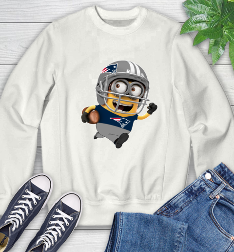 NFL New England Patriots Minions Disney Football Sports Sweatshirt