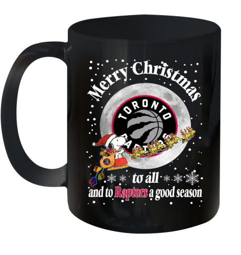 Toronto Raptors Merry Christmas To All And To Raptors A Good Season NBA Basketball Sports Ceramic Mug 11oz