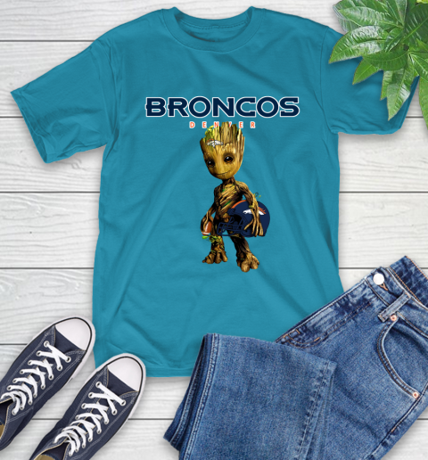 Denver Broncos NFL Football Groot Marvel Guardians Of The Galaxy T-Shirt 8