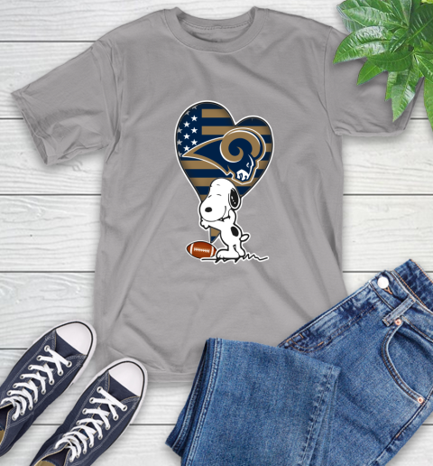 Los Angeles Rams NFL Football The Peanuts Movie Adorable Snoopy T-Shirt 6