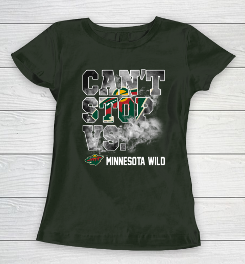 NHL Minnesota Wild Hockey Can't Stop Vs Women's T-Shirt 5 NHL Minnesota Wild Hockey Can't Stop Vs Women's T-Shirt - Image 5