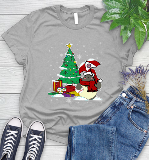 Washington Nationals MLB Baseball Cute Tonari No Totoro Christmas Sports Women's T-Shirt 5