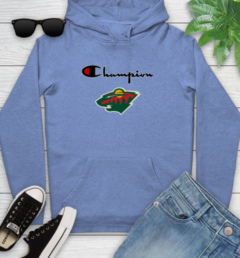 NHL Hockey Minnesota Wild Champion Shirt Youth Hoodie 9