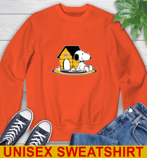 NHL Hockey Nashville Predators Snoopy The Peanuts Movie Shirt Sweatshirt 4