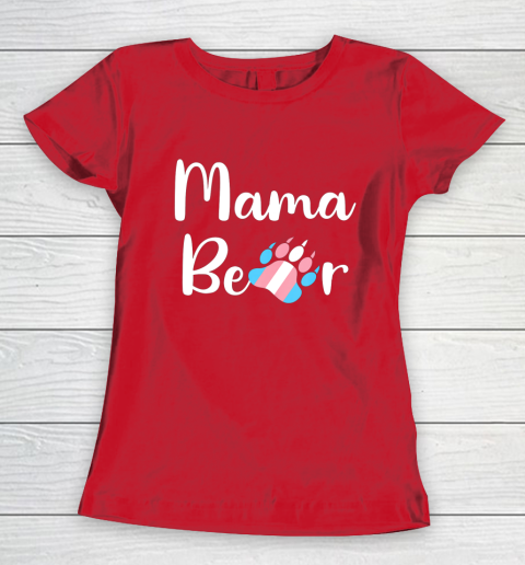 Mama Bear Transgender Mom T Shirt Trans Pride Gift Women's T-Shirt 9