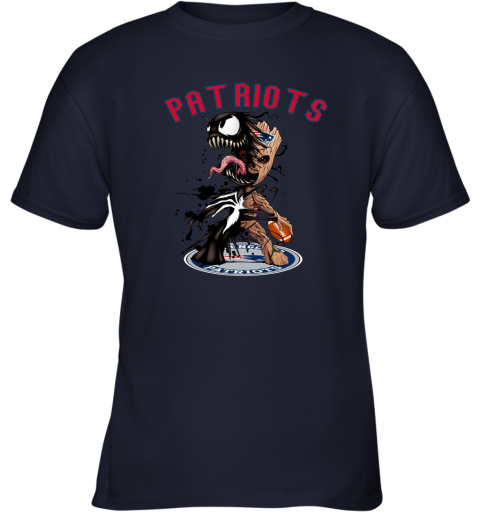 NFL New England Patriots Football Venom Groot Guardians Of The Galaxy lnI8P6r9PQC youth t shirt 26 95 151514 front navy