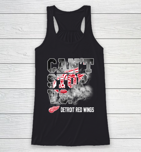 NHL Detroit Red Wings Hockey Can't Stop Vs Racerback Tank