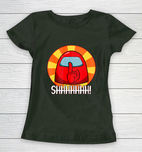 Among Us Game Shirt Cool Among Us shirt Crewmate or Impostor SHHHHHH Women's T-Shirt 4