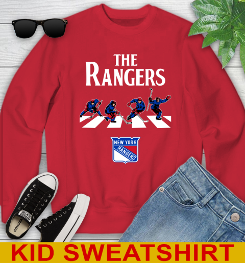NHL Hockey New York Rangers The Beatles Rock Band Shirt Youth Sweatshirt 7