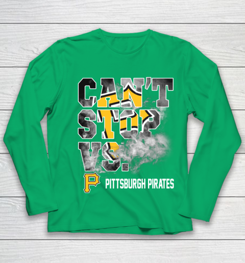 MLB Pittsburgh Pirates Baseball Can't Stop Vs Pirates Youth Long Sleeve 4