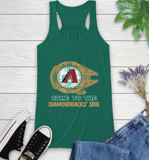 MLB Come To The Arizona Diamondbacks Side Star Wars Baseball Sports Racerback Tank 6