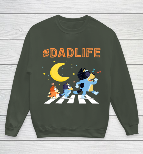 Bluey Dad Family Lover In My Life Youth Sweatshirt 8