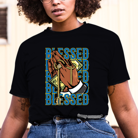 Air Jordan 5 KLaney Royal Matching Sneaker Tshirt Drake Blessed Blue and Yellow Jordan Tshirt