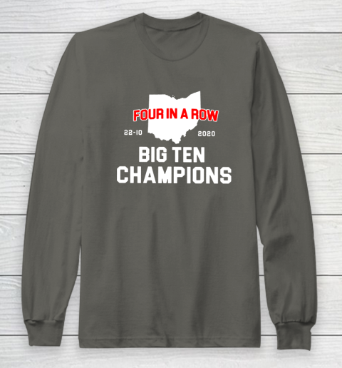 Big Ten Champions Four in a Row 2020 Long Sleeve T-Shirt 5