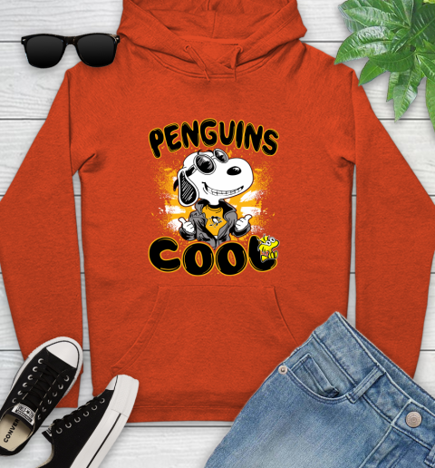 NHL Hockey Pittsburgh Penguins Cool Snoopy Shirt Youth Hoodie 4