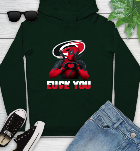 NHL Carolina Hurricanes Deadpool Love You Fuck You Hockey Sports Youth Hoodie 15 NHL Carolina Hurricanes Deadpool Love You Fuck You Hockey Sports Youth Hoodie - Image 15