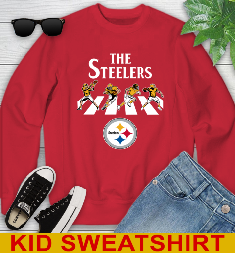 NFL Football Pittsburgh Steelers The Beatles Rock Band Shirt Youth Sweatshirt 7
