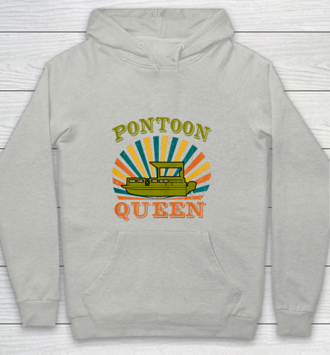 Vintage Pontoon Boat Queen Pontooning Gifts Youth Hoodie