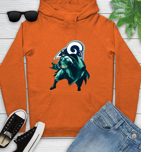 NFL Batman Football Sports Los Angeles Rams Youth Hoodie 5