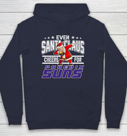 Phoenix Suns Even Santa Claus Cheers For Christmas NBA Hoodie 2
