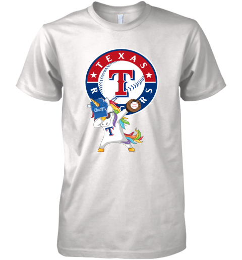 Hip Hop Dabbing Unicorn Flippin Love Texas Rangers Premium Men's T-Shirt