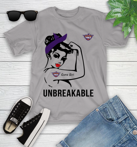 NBA Phoenix Suns Girl Unbreakable Basketball Sports Youth T-Shirt 2