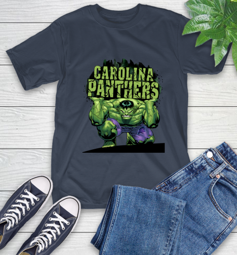 Carolina Panthers NFL Football Incredible Hulk Marvel Avengers Sports T-Shirt 4
