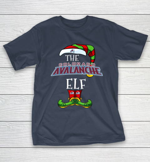 Colorado Avalanche Christmas ELF Funny NHL T-Shirt 3