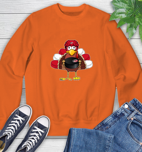 Carolina Hurricanes Turkey Thanksgiving Day Sweatshirt 4