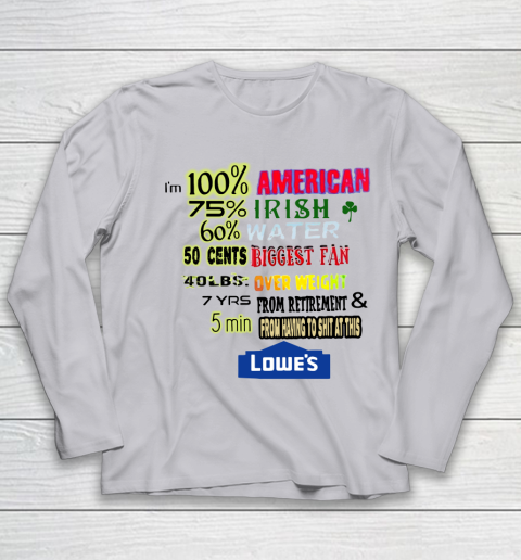 I'm 100 American 70 Irish Youth Long Sleeve 3
