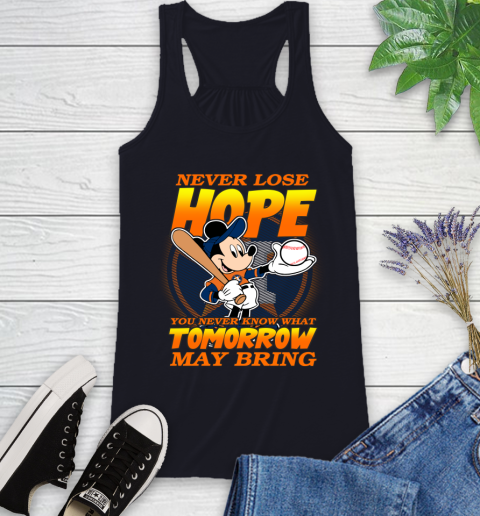Houston Astros MLB Baseball Mickey Disney Never Lose Hope Racerback Tank 9