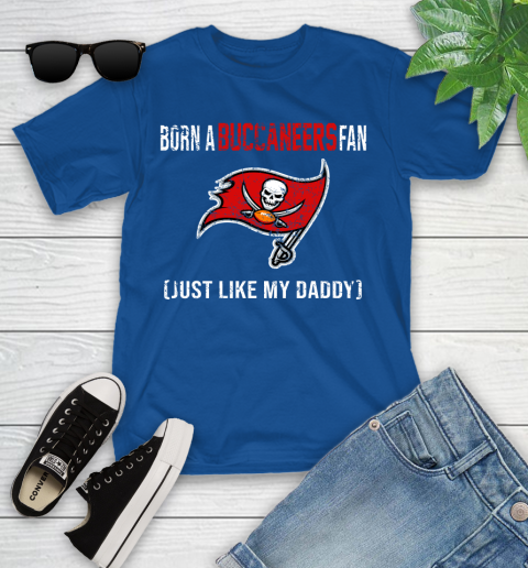 NFL Tampa Bay Buccaneers Football Loyal Fan Just Like My Daddy Shirt Youth T-Shirt 10