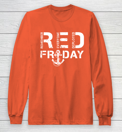 On Fridays We Wear Red Friday Military Navy Soldiers Long Sleeve T-Shirt 3
