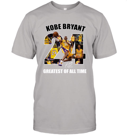 Kobe Bryant Greatest Of All Time Number 24 Signature Unisex Jersey Tee
