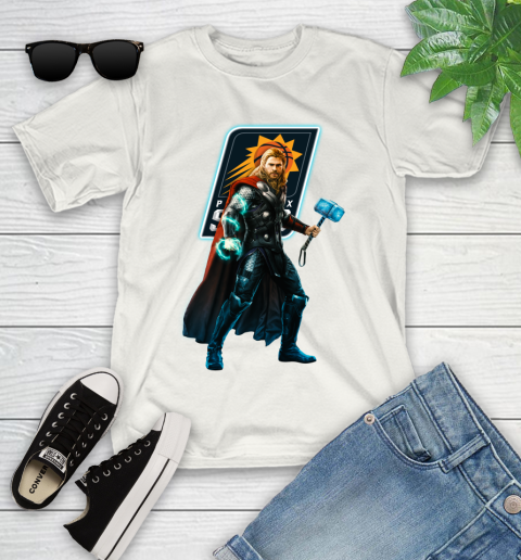 NBA Thor Avengers Endgame Basketball Phoenix Suns Youth T-Shirt