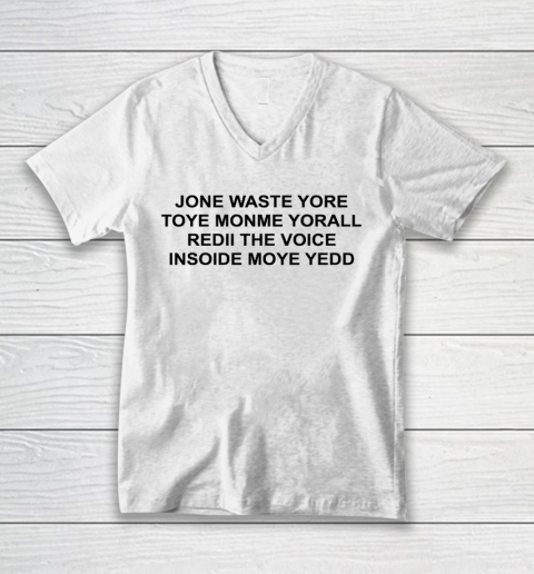 Jone Waste Yore Funny I Miss You Blink 182 V-Neck T-Shirt