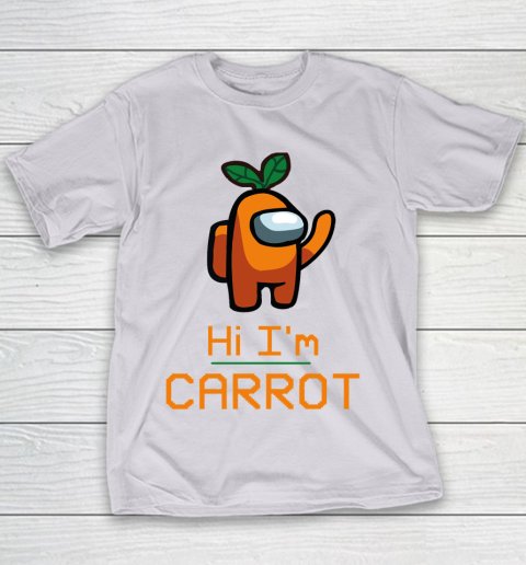 Among Us Shirt IM CARROT ORANGE AMONG A7 Youth T-Shirt 2