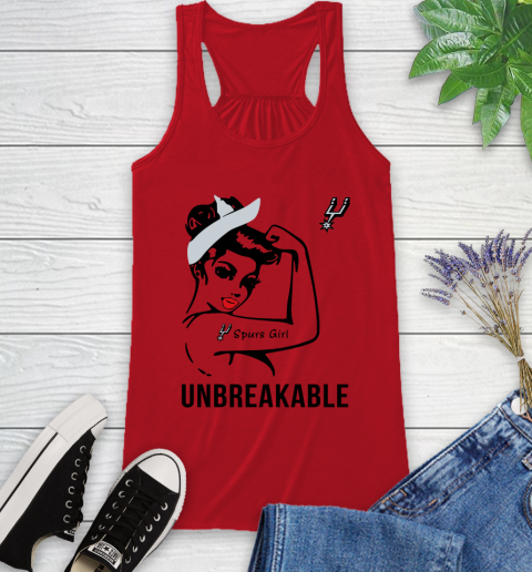 NBA San Antonio Spurs Girl Unbreakable Basketball Sports Racerback Tank 4