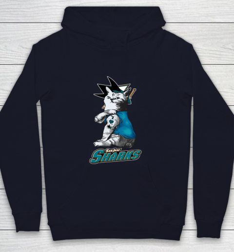 NHL My Cat Loves San Jose Sharks Hockey Youth Hoodie 2