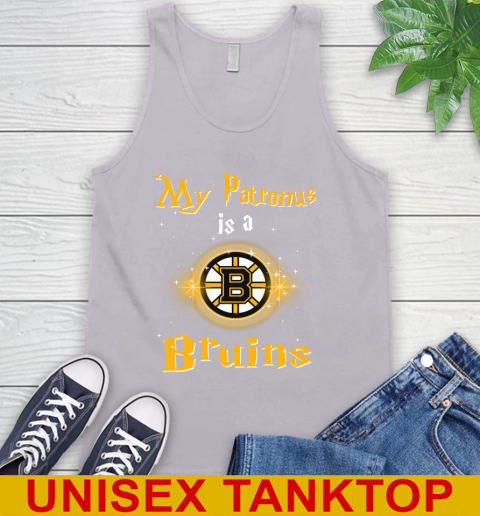 NHL Hockey Harry Potter My Patronus Is A Boston Bruins Tank Top 3