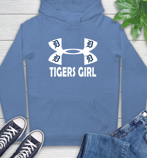 MLB Detroit Tigers Girl Under Armour Baseball Sports Hoodie 11