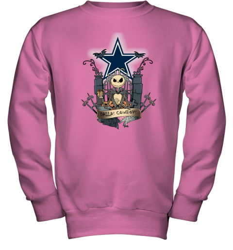 Dallas Cowboys Jack Skellington This Is Halloween NFL Youth Sweatshirt