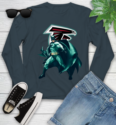 NFL Batman Football Sports Atlanta Falcons Youth Long Sleeve 8